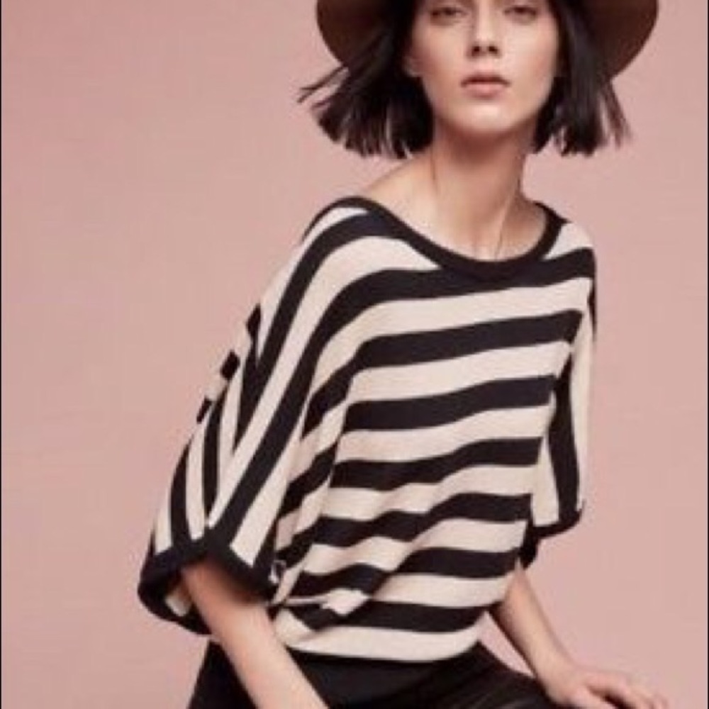 Anthropologie Moth Striped Sweater